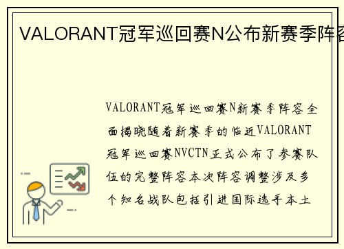 VALORANT冠军巡回赛N公布新赛季阵容